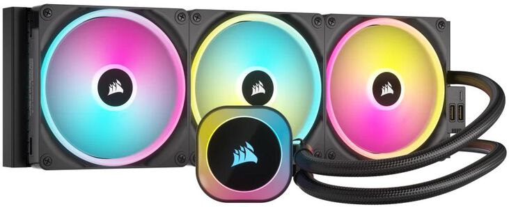 Refrigeraci&oacute;n L&iacute;quida CPU Corsair iCUE LINK H170i RGB 420mm Negro image number 0