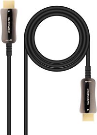 Cable HDMI V2.1 AOC Nanocable 8K@60Hz 4K@120Hz 48Gbps A/M-A/M 20 m Negro