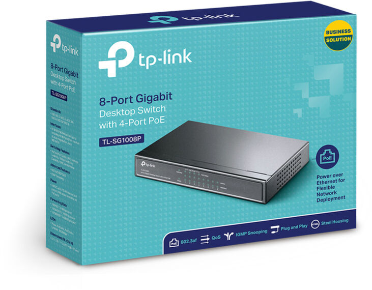 Switch TP-Link TL-SG1008P 8 Portas Gigabit c/ 4 Portas PoE image number 4