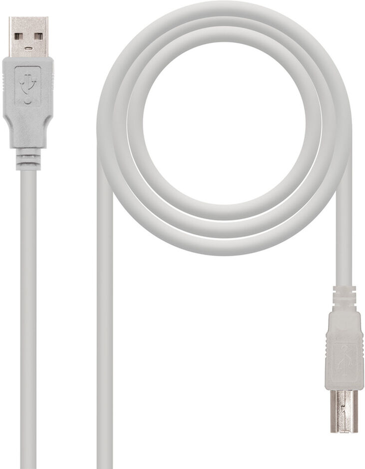 Cable USB 2.0 Nanocable USB-A/M para USB-B/M 1.8 M image number 0