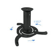 Soporte de Techo Tooq para Proyectores Max.10kg Negro image number null
