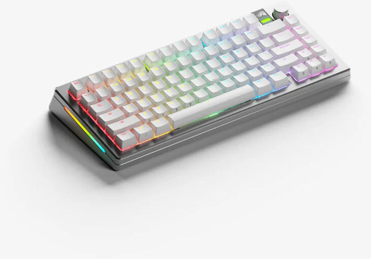 Teclado Mecânico Glorious GMMK 3 Pro Wireless 75% Prateado - Fox Switch (US) image number 1