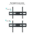 Soporte de Pared Tooq Inclinable 6 Pivotes 32" a 80" M&aacute;x. 40kg Negro image number null