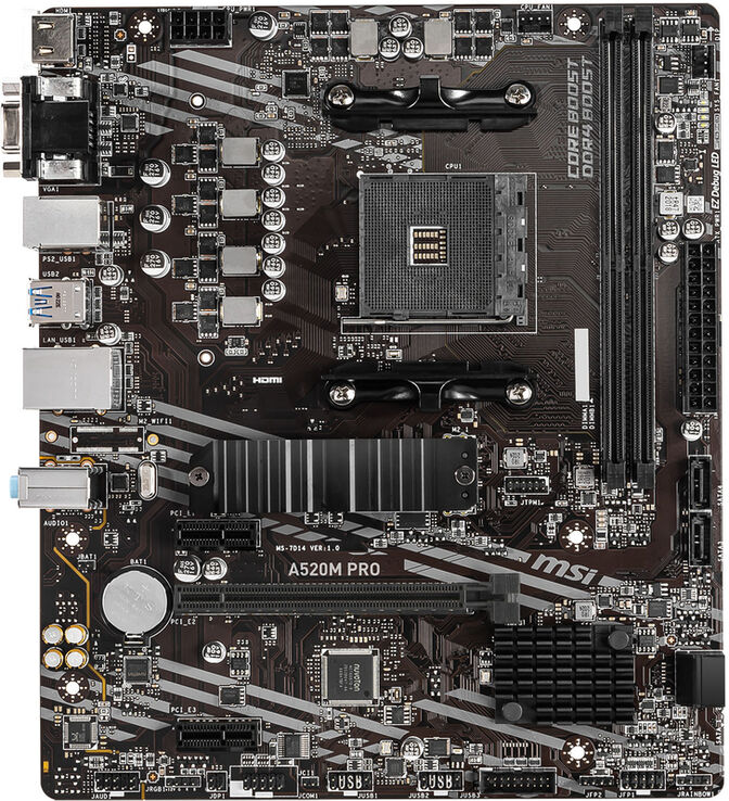 Placa Base MSI A520M PRO image number 1