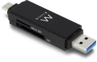Lector de Tarjetas Ewent All-in-One USB 3.1 Gen 1 Tipo C / Tipo A Lector de Tarjetas Ewent All-in-One USB 3.1 Gen 1 Tipo C / Tipo A