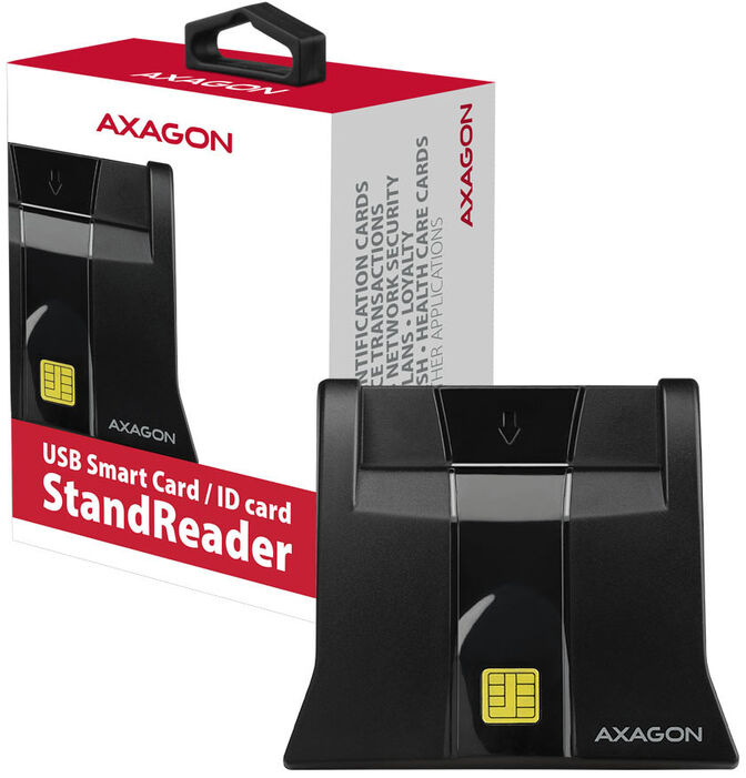 Lector de tarjetas cidad&atilde;o Stand AXAGON CRE-SM4N USB 2.0 image number 1