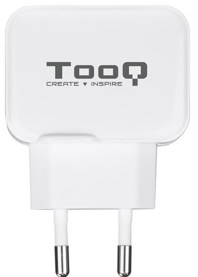 Cargador Tooq  USB 5V 2.4A Blanco image number 2