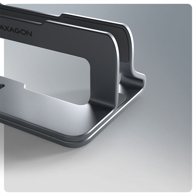 Soporte Vertical AXAGON STND-VG  para Port&aacute;tiles Ajustable Aluminio image number 1