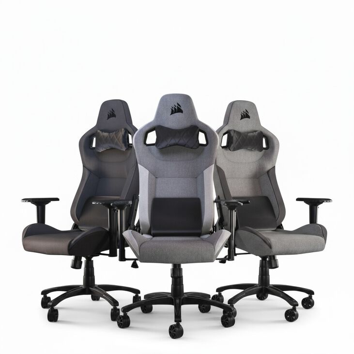 Silla Gaming Corsair T3 RUSH - Gris/Carbón image number 1