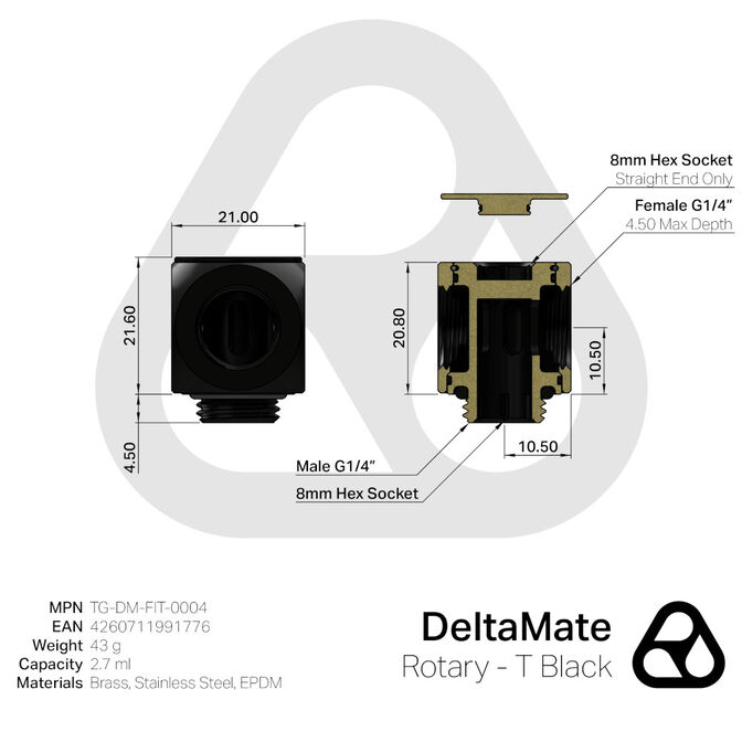 Thermal Grizzly DeltaMate Rotary - T Negro image number 3