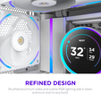 Ventilador  NZXT F120x Perfomance RGB 120mm - Single Pack Blancas image number null
