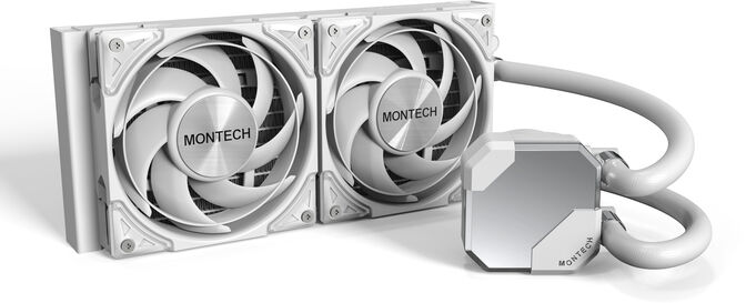 Water Cooler CPU Montech HyperFlow Silent 240mm Blanco image number 3