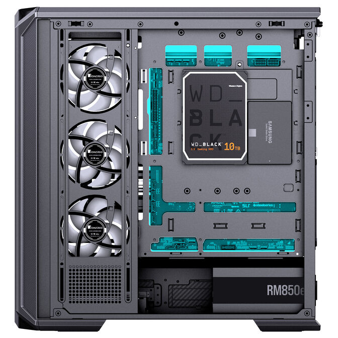 Caja ATX Jonsbo D400 Vidrio Templado Negro image number 14