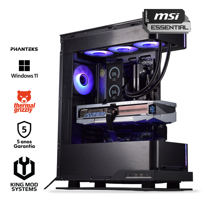 Ordenador King Mod Gamer-PC Ryzen 7 9850X3D 64GB DDR5 2TB RTX 5090 WiFi W11 Bonus