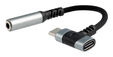 Cable Adaptador Nanocable USB-C A JACK+USB-C/H PD 60W Negro image number null