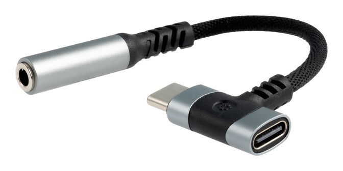 Cable Adaptador Nanocable USB-C A JACK+USB-C/H PD 60W Negro image number 0
