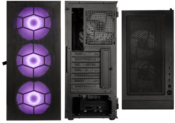 Caja ATX Kolink Observatory HF Plus Mesh ARGB Negro image number 7