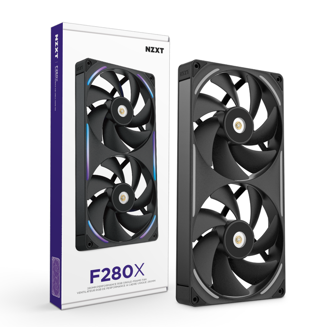 Ventilador NZXT F280X Perfomance RGB Single-Frame Negras - Duplo Vent&iacute;lador 140mm (280mm) image number 17