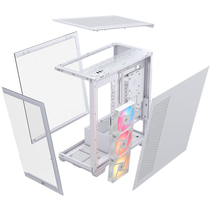 Torre E-ATX Corsair 3500X RSR ARGB Blanca Cristal Templado image number 17