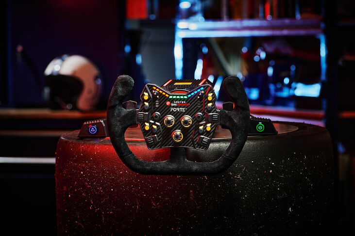 Asetek SimSports GT Rim - Open D, Wildleder image number 3