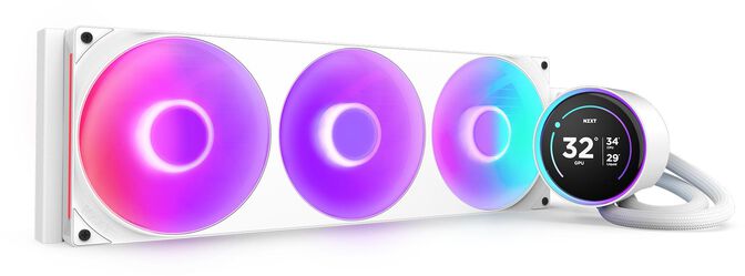 Kit de Refrigeraci&oacute;n L&iacute;quida CPU NZXT Kraken Elite 420 (2025) RGB Blanco image number 0
