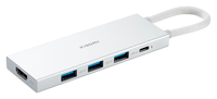 Hub Xiaomi 5-in-1 Type-C Hub USB-C+USB 3.0x3+HDMI Plata