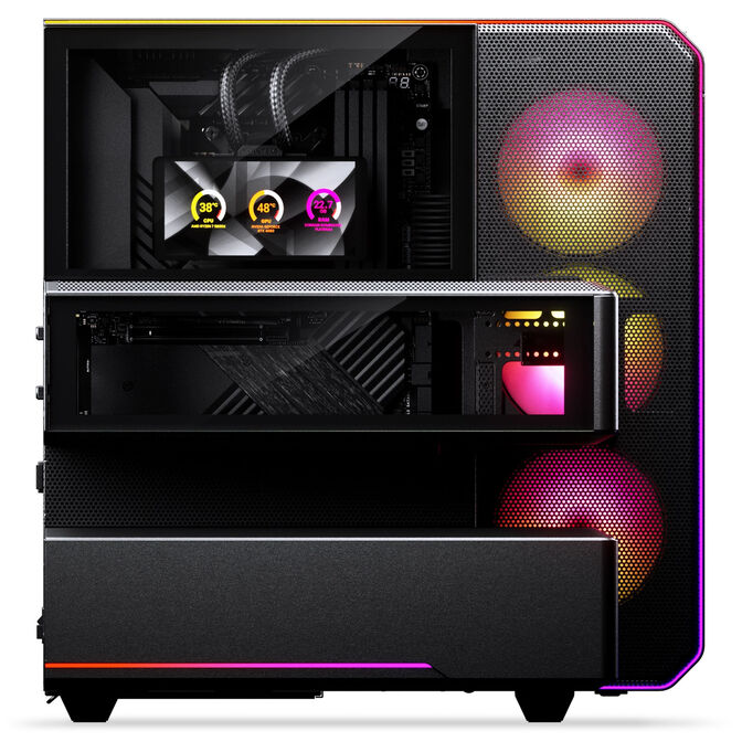 Caja ATX Phanteks EX5 MAX DRGB Negra (Incluye AIO 360mm y Monitor LCD 6") image number 6