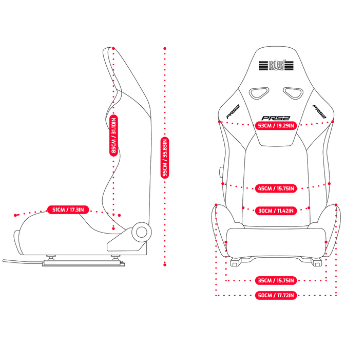 Asiento de competici&oacute;n Next Level Racing PRS2 Perfomance image number 6