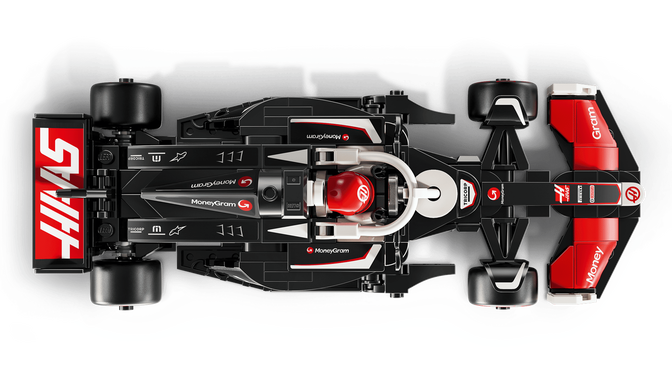 LEGO Speed Champions: Coche de Carreras MoneyGram Haas F1 Team VF-24, 242 Piezas (77250) image number 3