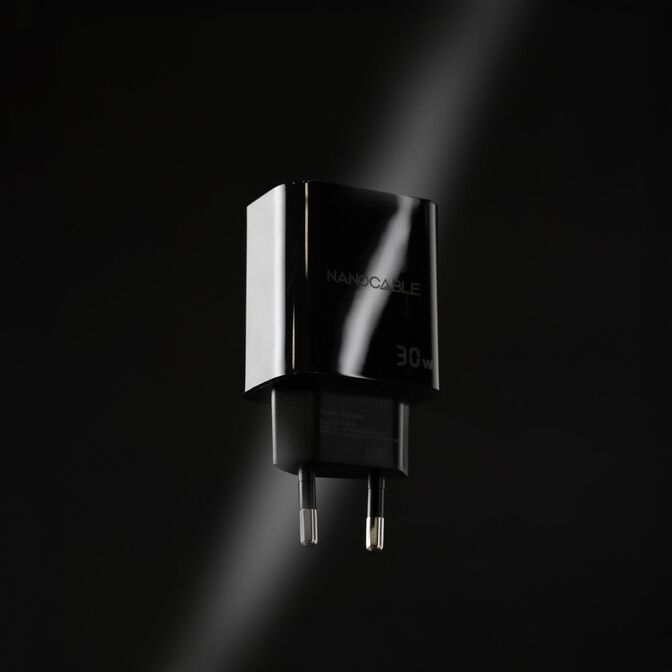 Cargador Nanocable USB-C/PD 30W Negro image number 1