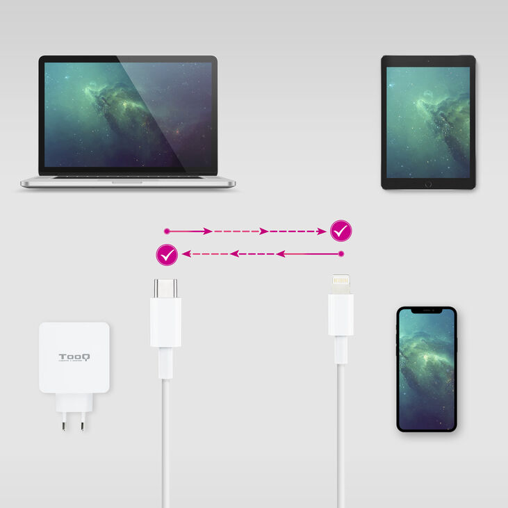Cable Lightning NanoCable Lightning para USB-C 1 M image number 3