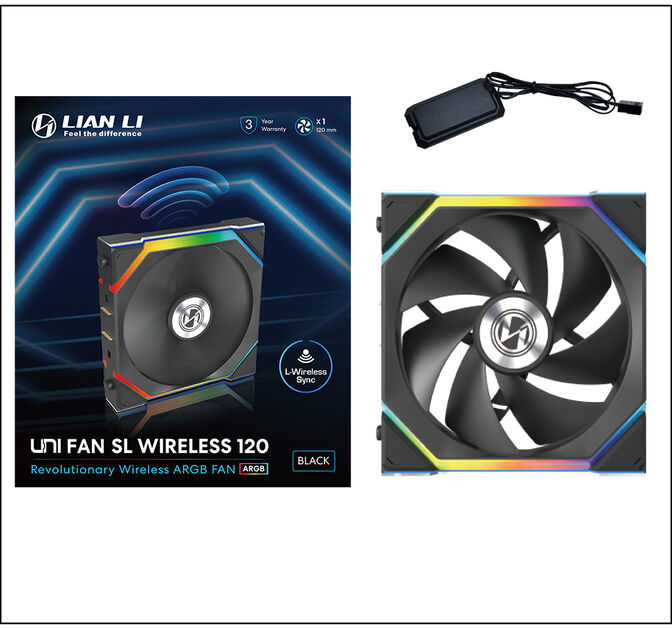 Ventilador Lian Li UNI FAN SL120 Wireless RGB PWM Negro 120mm image number 3