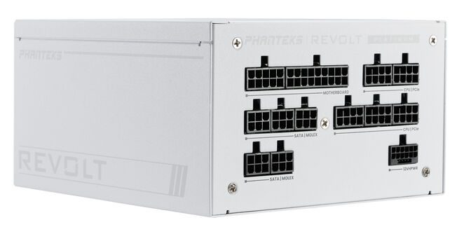 Fuente Modular Phanteks Revolt ATX 3.0 PCIe 5.0 1000W Platinum Branca (Sin Cables Inclu&iacute;dos) image number 0