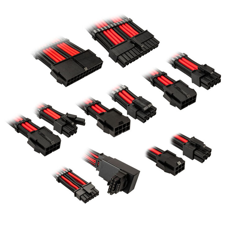 Kit Extensión Kolink Core Pro 12V-2x6 Type 1 - Jet Black/Racing Red image number 1