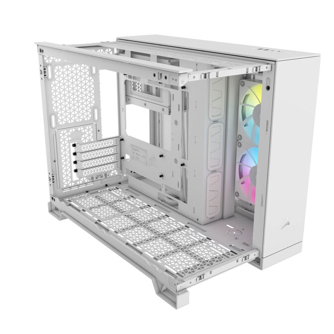 Torre Micro-ATX Corsair 2500X LINK Blanco Cristal Templado image number 4