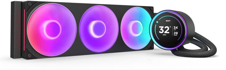 Kit de Refrigeración Líquida CPU NZXT Kraken Elite 360 (2025) RGB Negro image number 0