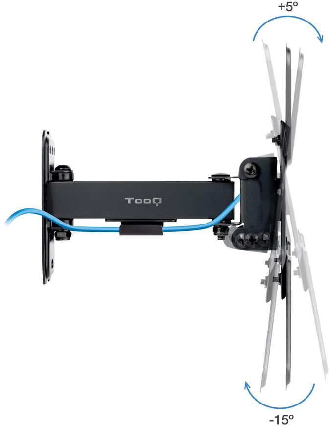 Soporte de Pared Tooq Tilt e Girat&oacute;nrio 13" a 43" 66-298 mm Max. 20kg Negro image number 1