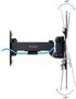 Soporte de Pared Tooq Tilt e Giratónrio 13" a 43" 66-298 mm Max. 20kg Negro image number null
