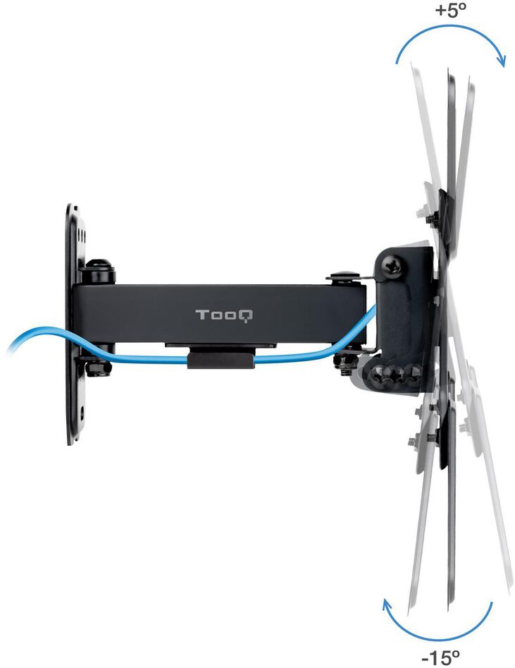 Soporte de Pared Tooq Tilt e Giratónrio 13" a 43" 66-298 mm Max. 20kg Negro image number 1