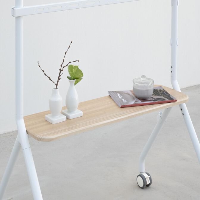 Soporte M&oacute;vil Tooq iLOVE 49" a 80" M&aacute;x. 50Kg Blanco image number 5