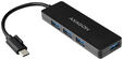 Slim Hub AXAGON HUE-G1C Superspeed USB-C, 4x USB 3.0 - 14cm image number null