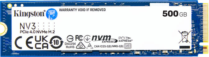 SSD Kingston NV3 500GB Gen4 M.2 NVMe 2280 (6000/2200MB/s) image number 2