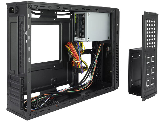 Caja Mini-ITX Tooq C/Fuente Alimentaci&oacute;n 500W + Lector Tarjetas + 2x USB 3.0 Negro image number 3