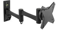 Soporte de Pared Tooq Tilt e GiRatónrio 3 Pivots 13" a 27" Max. 15kg Negro