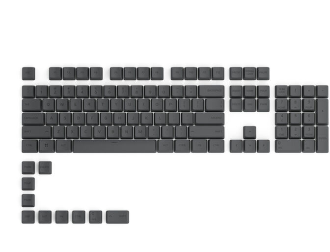 Juego de 114 Teclas Glorious PBT Black (US ANSI) image number 1