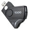 Lector de Tarjetas Tooq DNIE, SIM, SD/TF, USB-A, Negro