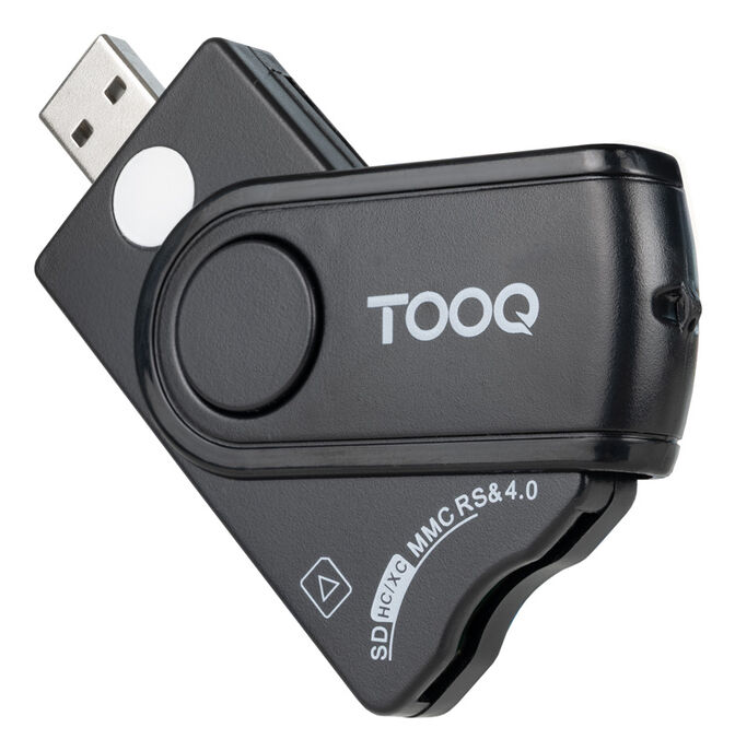 Lector de Tarjetas Tooq DNIE, SIM, SD/TF, USB-A, Negro image number 0