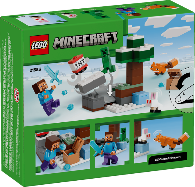 LEGO Minecraft: Steve y su Aventura en la Taiga, 79 Piezas (21583) image number 1