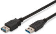 Cable USB 3.0 Ewent Tipo A Macho para Tipo A Hemea 1 M Negro image number null
