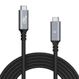 Cable USB-C Ewent USB4 Thunderbolt 4 40Gbps 240W 1m Negro image number null